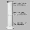 Colonnes cannelées en PU de 24 cm de diamètre